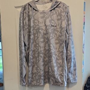 Huk Light Gray Camo Hoodie